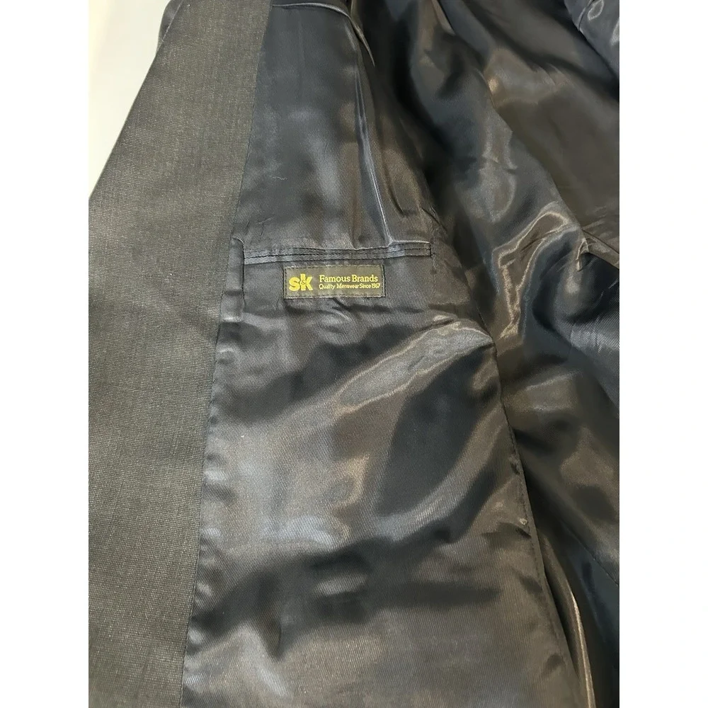 Andrew Fezza Men's Wool Blazer‎ Black 52R